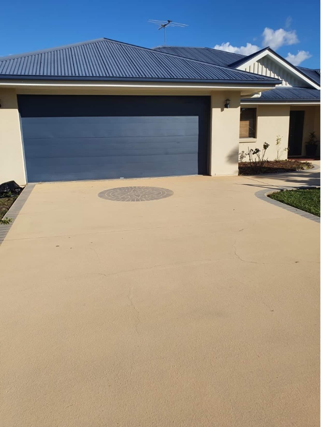 Cleaned exterior of a house