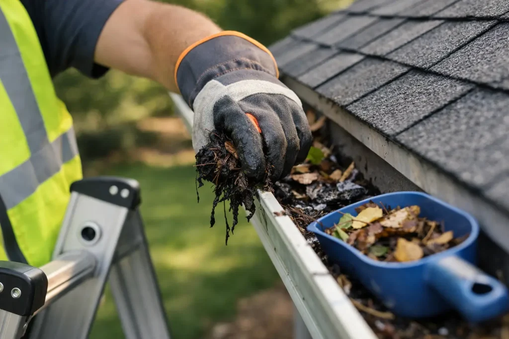 How to Clean Clogged Gutters Safely