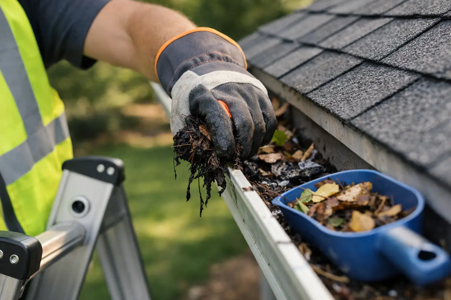 How to Clean Clogged Gutters Safely