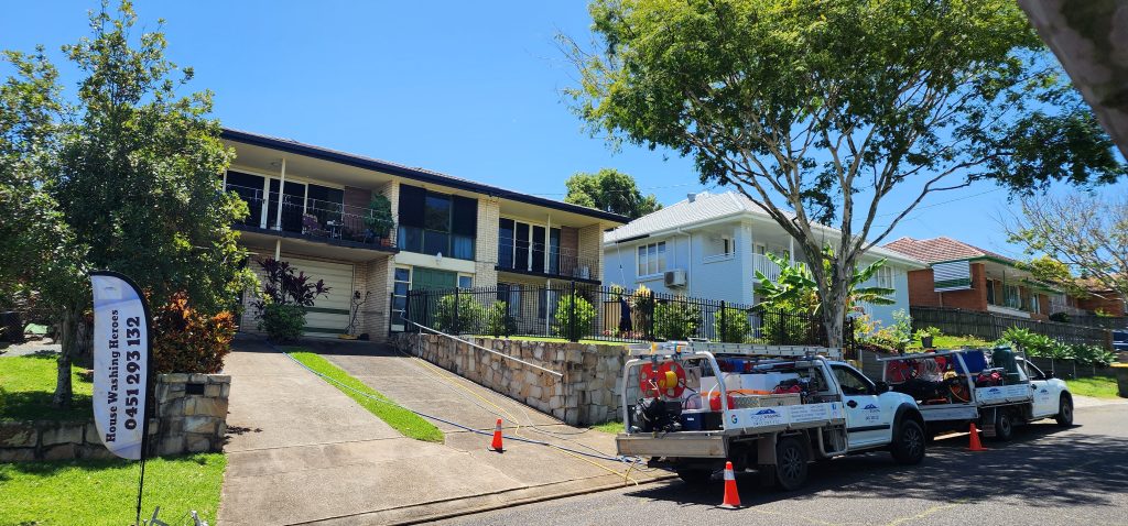 Professional house washing completed by House Washing Heroes at a home in Aspley Brisbane.